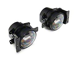 Raxiom Axial Series LED Angel Eye Fog Lights; Yellow/White Switchback LED (20-26 Jeep Gladiator JT)
