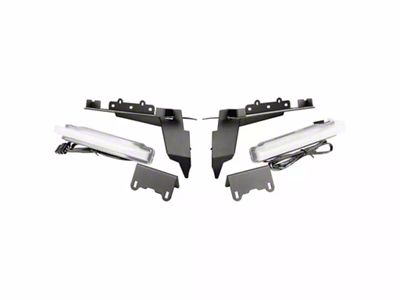 Rugged Ridge Front Fender Chop Brackets with Daytime Running Lights (18-23 Jeep Wrangler JL Rubicon)