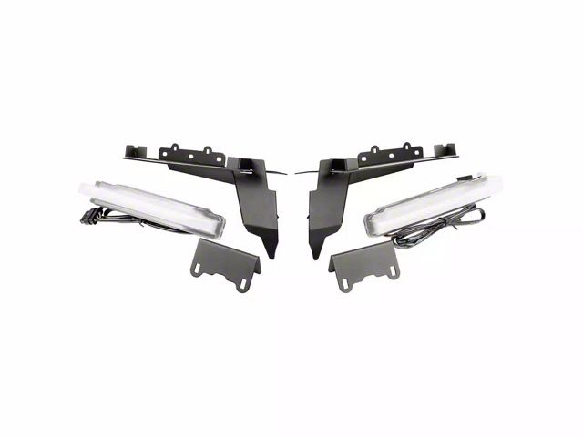 Rugged Ridge Front Fender Chop Brackets with Daytime Running Lights (20-24 Jeep Gladiator JT Launch Edition, Rubicon)
