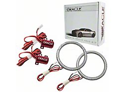 Oracle Waterproof Surface Mount LED Halo Fog Light Kit; White (07-24 Jeep Wrangler JK & JL w/ Factory LED Fog Lights)