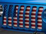 RedRock Grille Insert; Old Glory (20-26 Jeep Gladiator JT w/o TrailCam)
