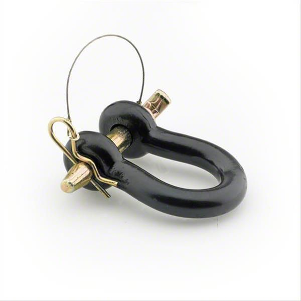 Smittybilt D-Ring Shackle; Quick Disconnect; .75-Inch; Black; 4.75-Ton Weight Rating