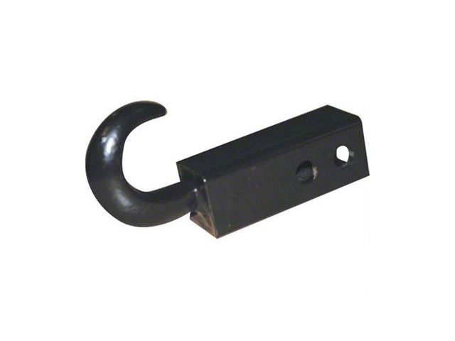 Smittybilt Tow Hook; 2-Inch Receiver; Black; 1-Ton Weight Rating