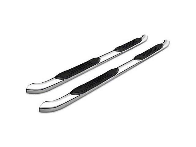3-Inch Round Side Step Bars; Stainless Steel (20-22 Jeep Gladiator JT)
