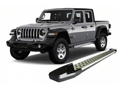 Vortex Running Boards; Aluminum (20-24 Jeep Gladiator JT)