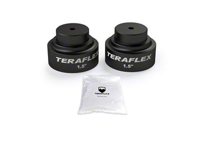 Teraflex 1.50-Inch Bump Stop Strike Pad Extension Kit; Rear Upper (20-24 Jeep Gladiator JT)