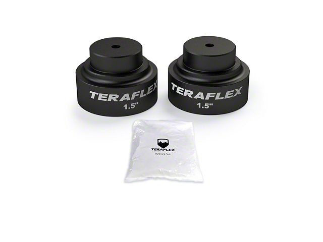 Teraflex 1.50-Inch Bump Stop Strike Pad Extension Kit; Rear Upper (20-24 Jeep Gladiator JT)