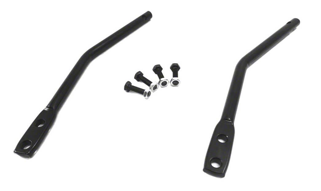 Steinjager Door Mirror Leg Kit for Steinjager Tube Doors; Bare Metal (20-23 Jeep Gladiator JT)