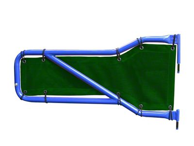Steinjager Front Tube Door Mesh Covers; Dark Green (20-24 Jeep Gladiator JT)