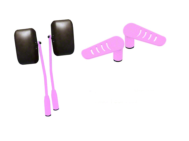 Steinjager Premium Mirror and Foot Peg Kit; Pinky (20-22 Jeep Gladiator JT)