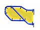 Steinjager Rear Tube Door Mesh Covers; Yellow (20-24 Jeep Gladiator JT)
