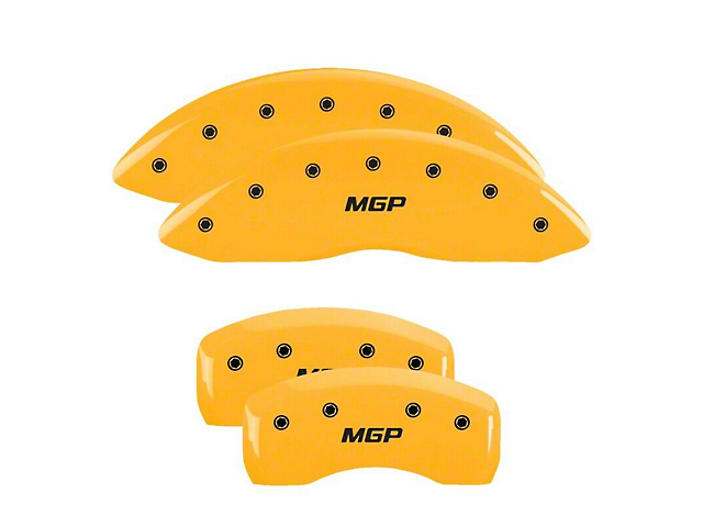 MGP Yellow Caliper Covers with MGP Logo; Front and Rear (20-22 Jeep Gladiator JT)