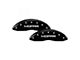 MGP Brake Caliper Covers with MOPAR Logo; Black; Front and Rear (20-24 Jeep Gladiator JT)