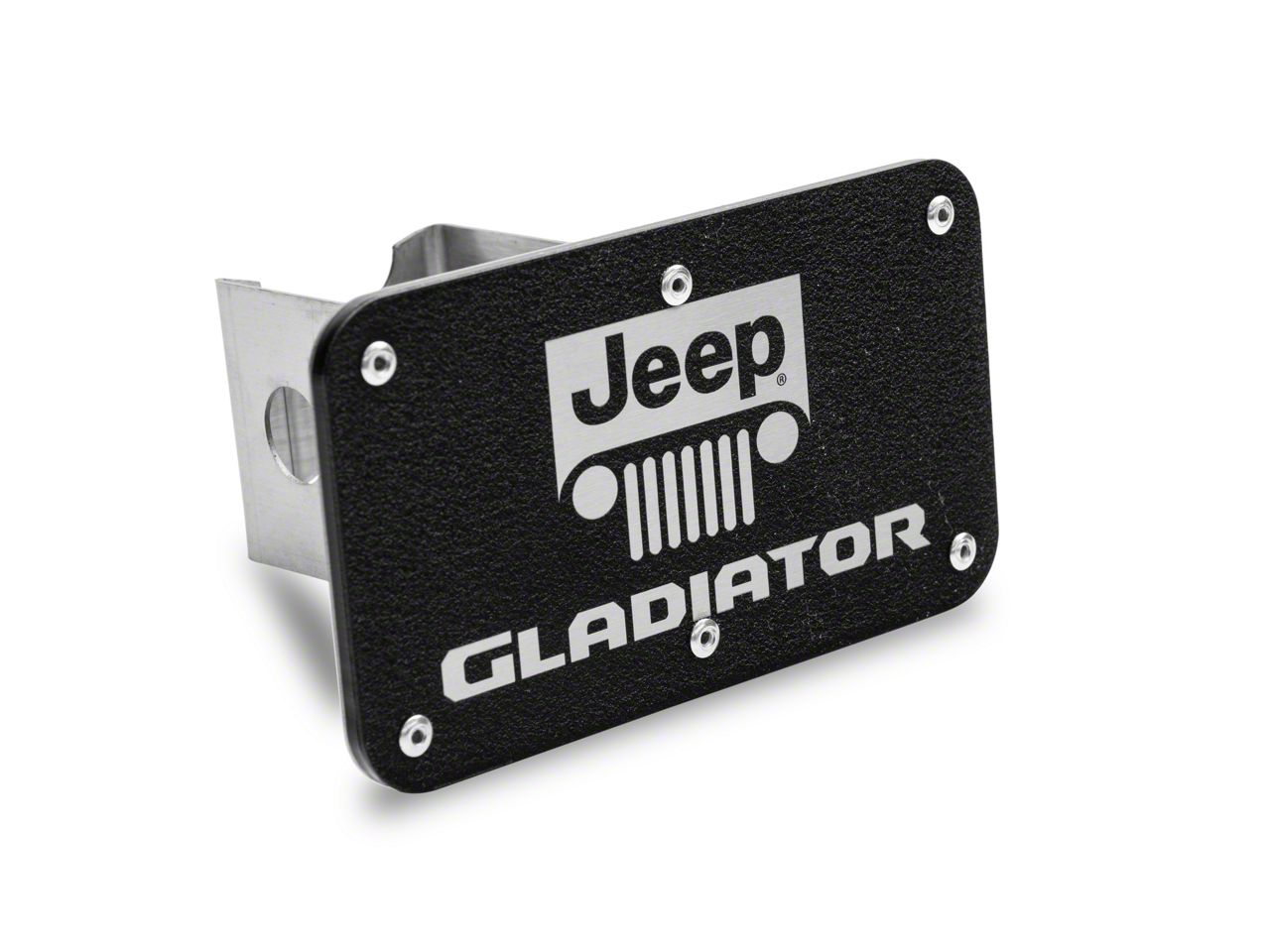 Jeep Gladiator Gladiator Class III Hitch Cover; Rugged Black (Universal