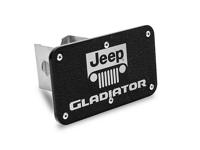 Gladiator Class III Hitch Cover; Rugged Black (Universal; Some Adaptation May Be Required)