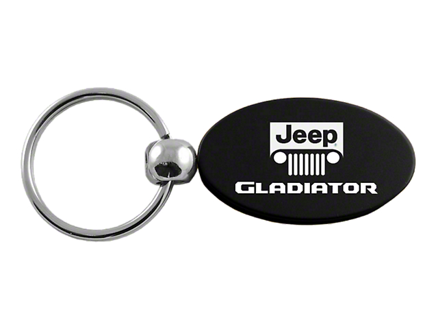 Gladiator Oval Keychain; Black