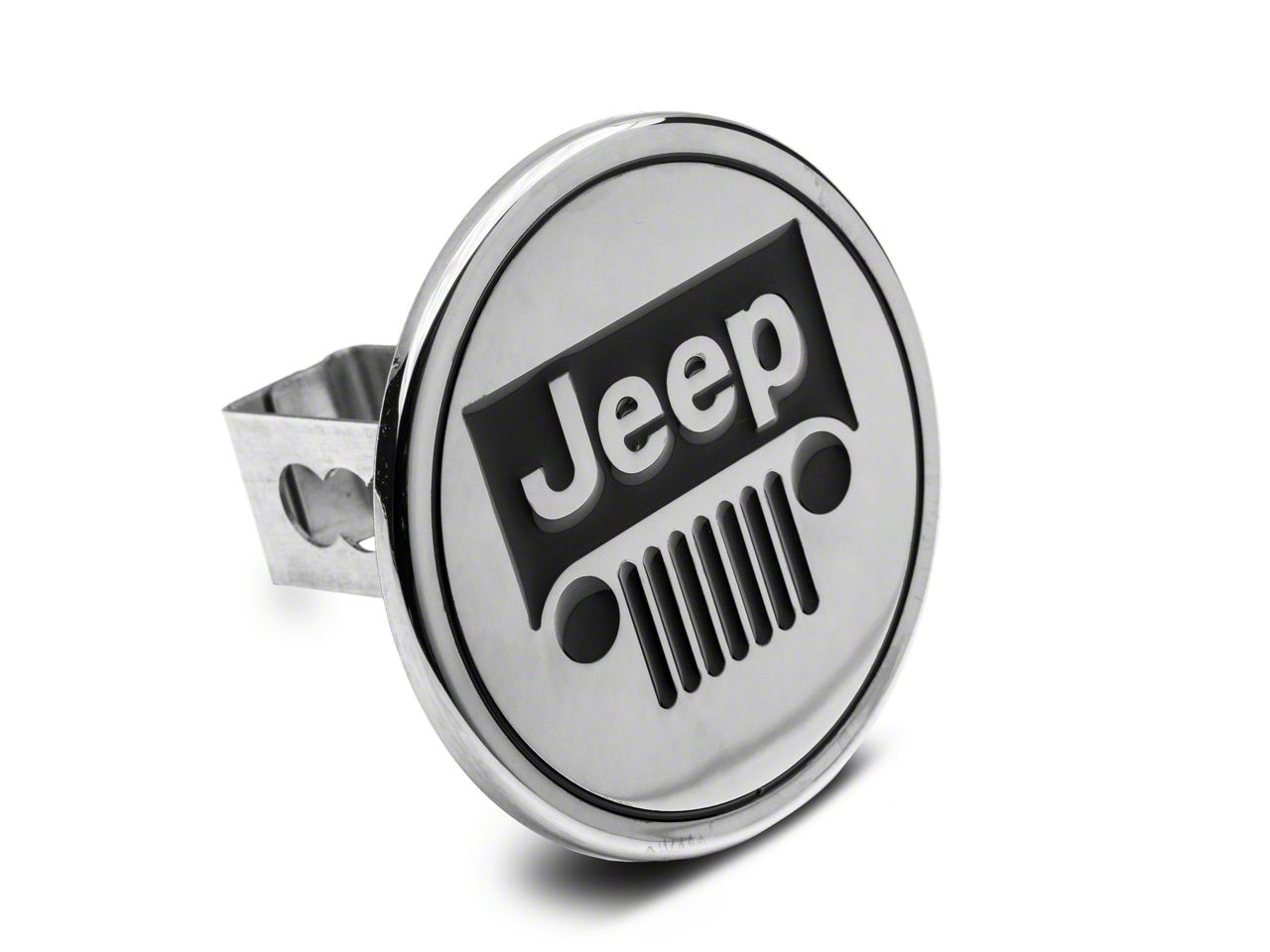 Jeep Gladiator Jeep Class II Hitch Cover; Chrome (Universal; Some Adaptation May Be Required
