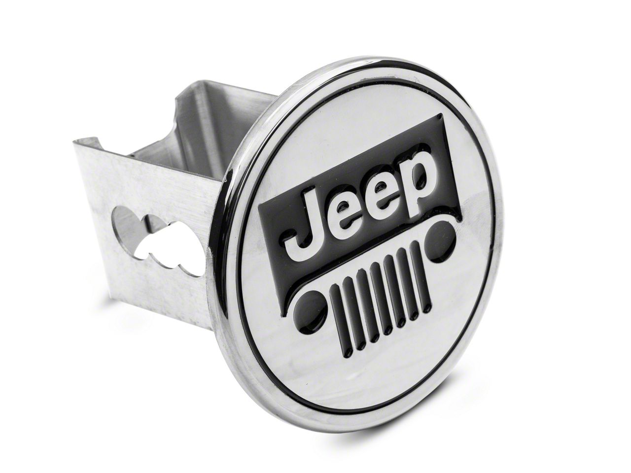 Jeep Gladiator Jeep Hitch Cover; Chrome (Universal; Some Adaptation May