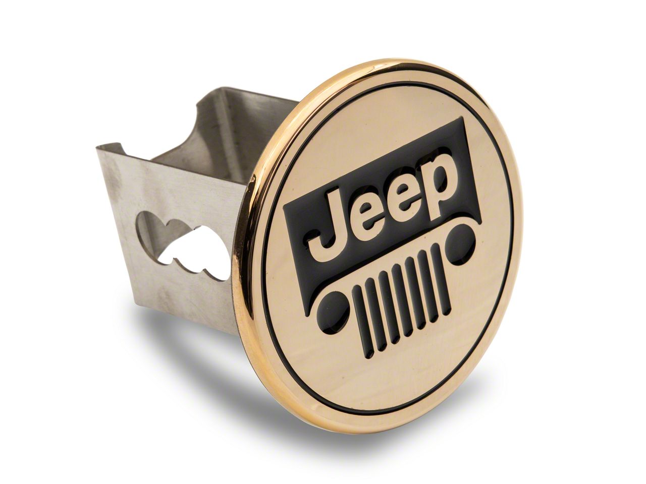 Jeep Gladiator Jeep Hitch Cover; Gold (Universal; Some Adaptation May