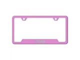 Jeep License Plate Frame; Pink (Universal; Some Adaptation May Be Required)