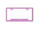 Jeep License Plate Frame; Pink (Universal; Some Adaptation May Be Required)