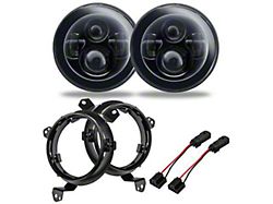 Oracle 7-Inch High Powered LED Headlights; Black Housing; Clear Lens (20-24 Jeep Gladiator JT)
