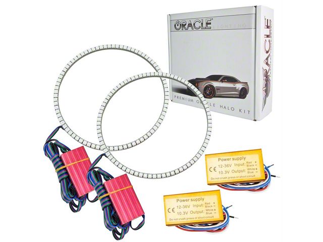 Oracle Waterproof Surface Mount LED Halo Fog Light Kit; ColorSHIFT (20-24 Jeep Gladiator JT w/ Factory LED Fog Lights)
