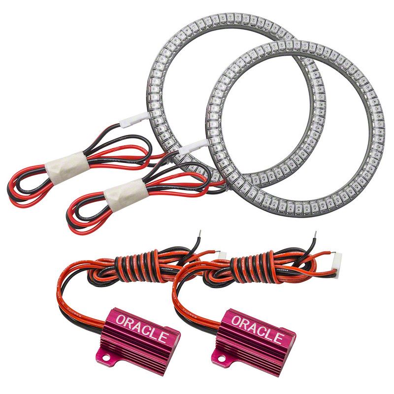 Oracle Waterproof Surface Mount LED Halo Fog Light Kit; Green (20-23 Jeep Gladiator JT w/ Factory LED Fog Lights)