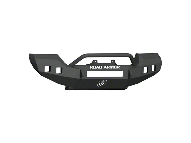Road Armor Stealth Full Width Winch Front Bumper with Pre-Runner Guard; Textured Black (18-23 Jeep Wrangler JL Rubicon)