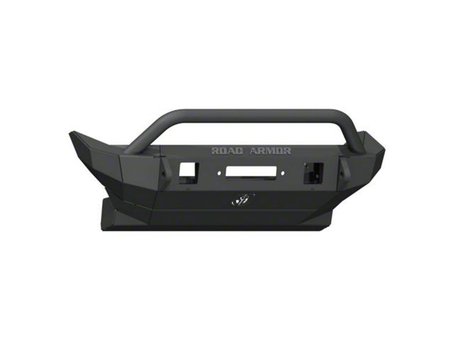 Road Armor Stealth Winch Mid-Width Front Bumper with Pre-Runner Guard; Textured Black (18-24 Jeep Wrangler JL)