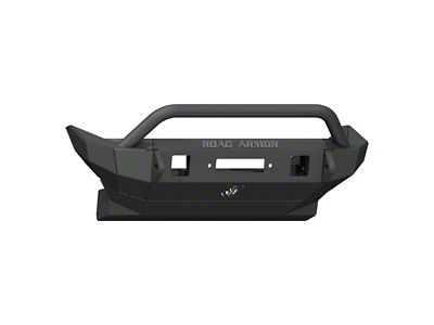 Road Armor Stealth Winch Mid-Width Front Bumper with Pre-Runner Guard; Textured Black (20-23 Jeep Gladiator JT)