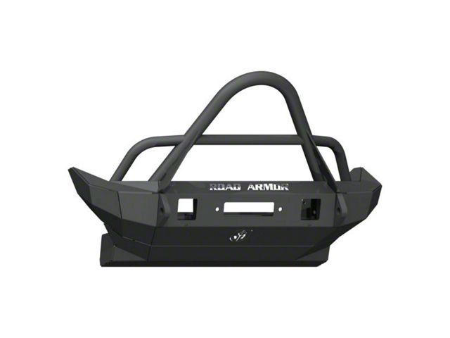 Road Armor Stealth Winch Mid-Width Front Bumper with Stinger Guard; Textured Black (18-24 Jeep Wrangler JL)