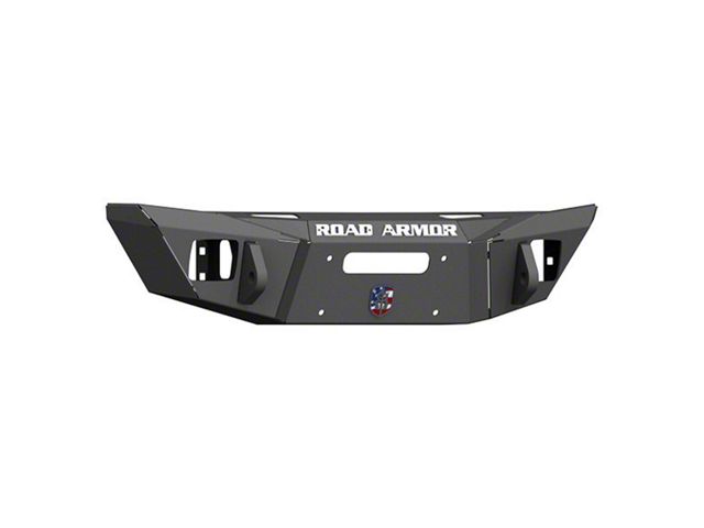Road Armor Stealth Winch Competition Cut Front Bumper; Textured Black (07-18 Jeep Wrangler JK)