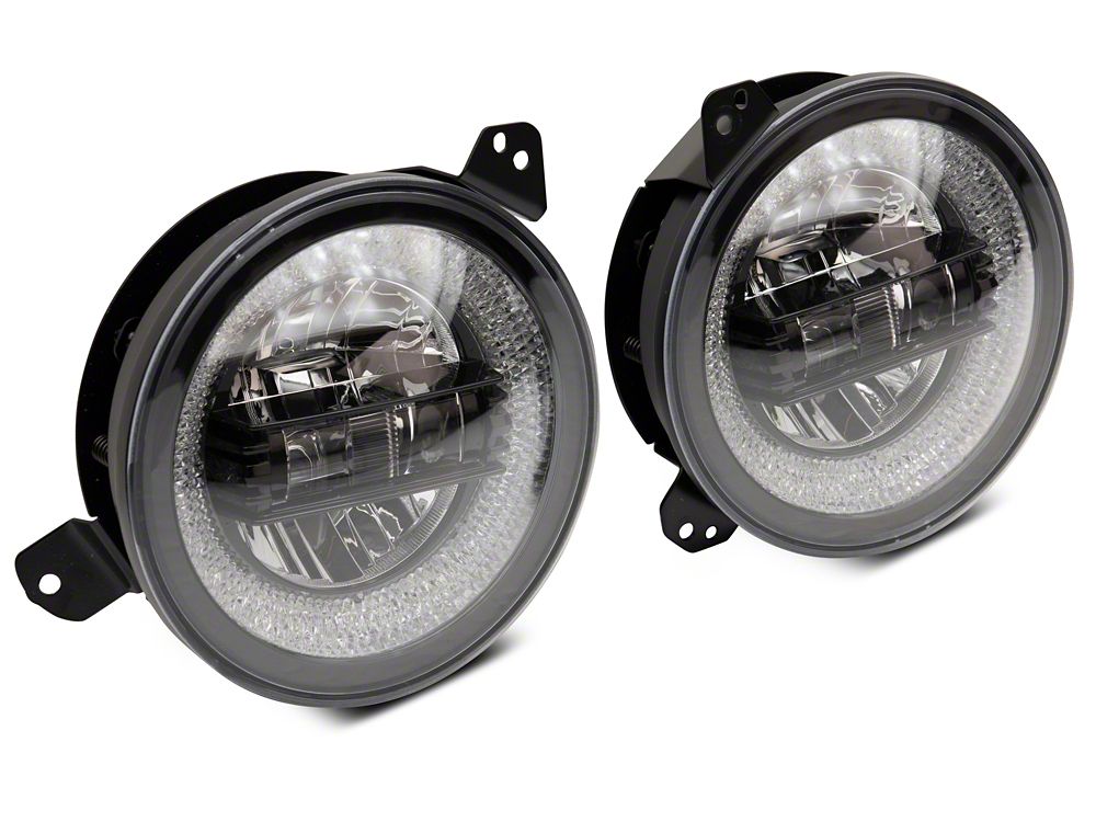 Raxiom Axial Series 9-Inch LED Headlights with RGB Halo Raxiom Axial Series 9-Inch LED Headlights with RGB Halo