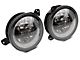 Raxiom Axial Series 9-Inch LED Headlights with RGB Halo; Black Housing; Clear Lens (20-24 Jeep Gladiator JT)