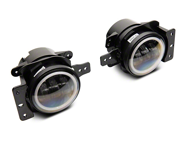 Raxiom Axial Series LED Fog Lights with Halo (20-23 Jeep Gladiator JT)