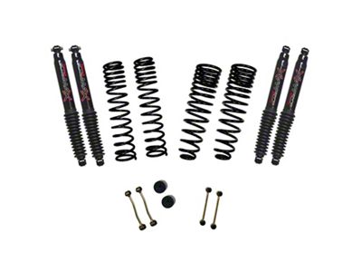 SkyJacker 2.50-Inch Dual Rate Long Travel Suspension Lift Kit with Black MAX Shocks (21-24 3.0L EcoDiesel Jeep Gladiator JT Rubicon)