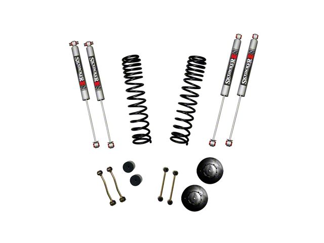 SkyJacker 2.50-Inch Dual Rate Long Travel Suspension Lift Kit with Rear Coil Spring Spacers and M95 Performance Shocks (21-24 3.0L EcoDiesel Jeep Gladiator JT Rubicon)