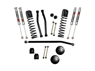 SkyJacker 3.50-Inch Dual Rate Long Travel Suspension Lift Kit with Rear Coil Spring Spacers and M95 Performance Shocks (21-24 3.0L EcoDiesel Jeep Gladiator JT, Excluding Rubicon)