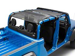 Dirty Dog 4x4 Front and Rear Seat Sun Screen; Black (20-22 Jeep Gladiator JT)