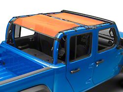 Dirty Dog 4x4 Front and Rear Seat Sun Screen; Orange (20-22 Jeep Gladiator JT)