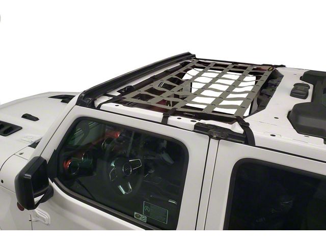 Dirty Dog 4x4 Front Seat Netting; Gray (20-23 Jeep Gladiator JT)