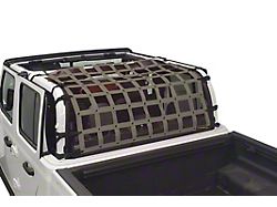 Dirty Dog 4x4 Rear Seat Netting; Gray (20-24 Jeep Gladiator JT)