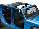 Dirty Dog 4x4 Rear Seat Sun Screen; Black (20-23 Jeep Gladiator JT)