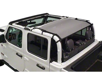 Dirty Dog 4x4 Rear Seat Sun Screen; Gray (20-23 Jeep Gladiator JT)