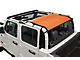 Dirty Dog 4x4 Rear Seat Sun Screen; Orange (20-23 Jeep Gladiator JT)
