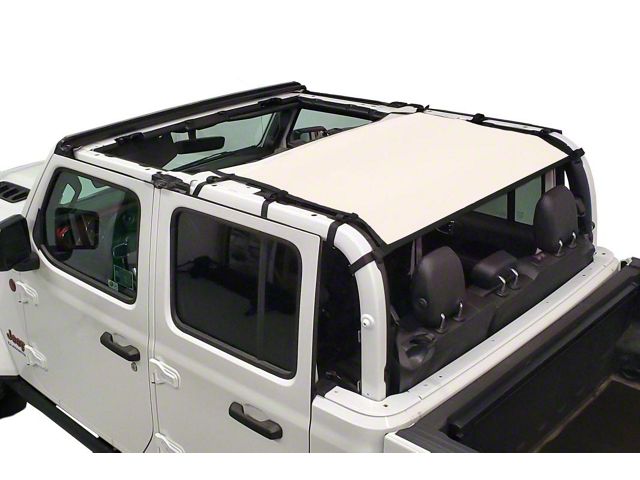 Dirty Dog 4x4 Rear Seat Sun Screen; Sand (20-23 Jeep Gladiator JT)