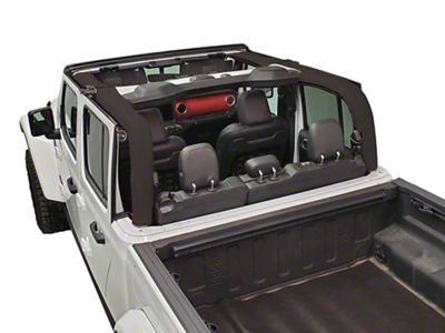 Dirty Dog 4x4 Replacement Roll Bar Cover; Black (20-23 Jeep Gladiator JT w/ Hard Top)