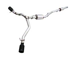 AWE Tread Edition Dual Exhaust System with Black Diamond Tips; Side Exit (20-22 3.6L Jeep Gladiator JT)