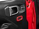 RedRock Door Lock Switch Trim; Red (20-24 Jeep Gladiator JT)
